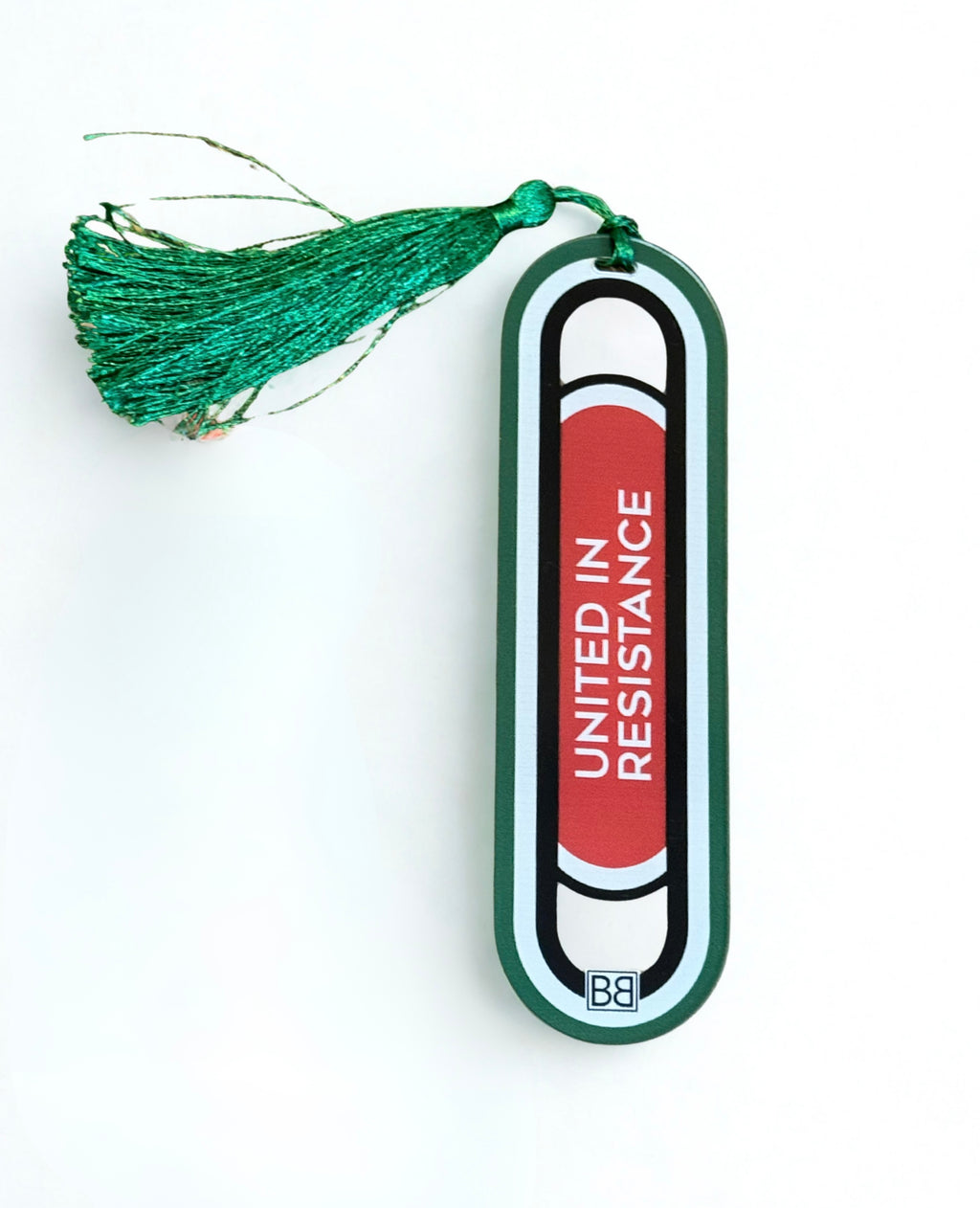 X | The Solidarity Bookmark with Tassel | Red, Black, Green Colors