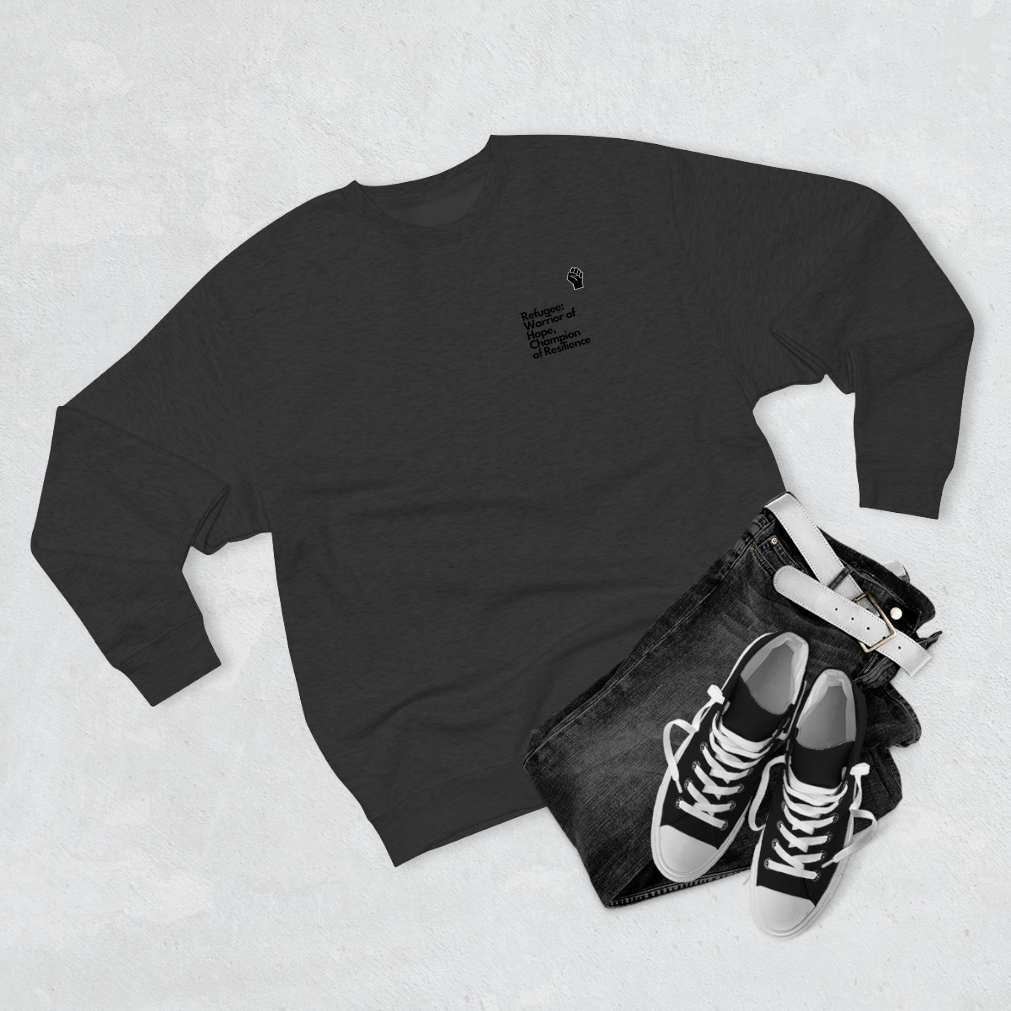Unisex Premium Crewneck Sweatshirt-Refugee