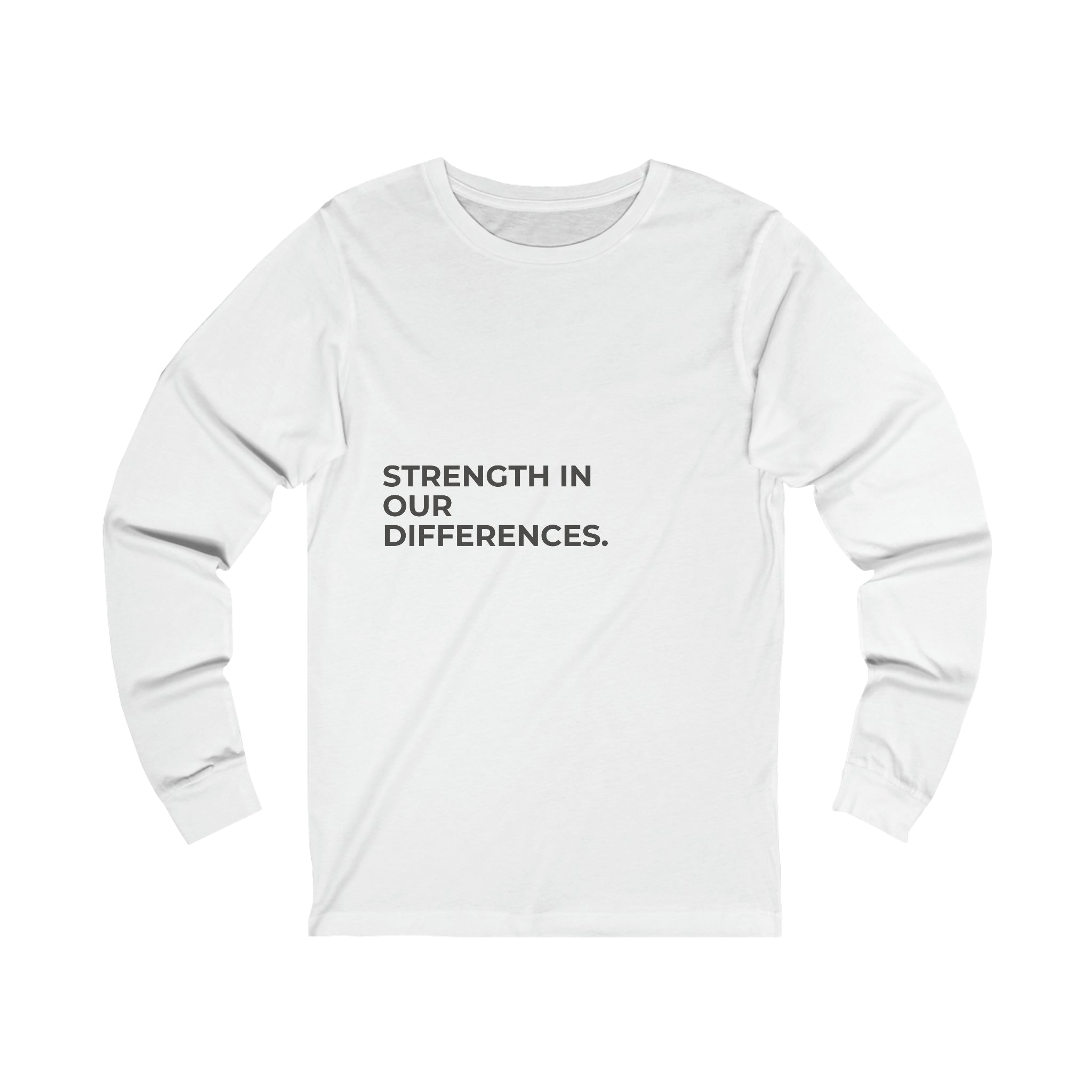 Unisex Jersey Long Sleeve Tee-Strength in Differences