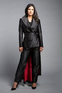 Crossover blazer + Cape belt
