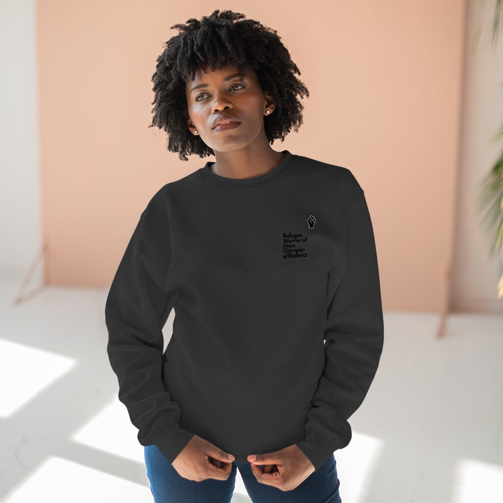 Unisex Premium Crewneck Sweatshirt-Refugee